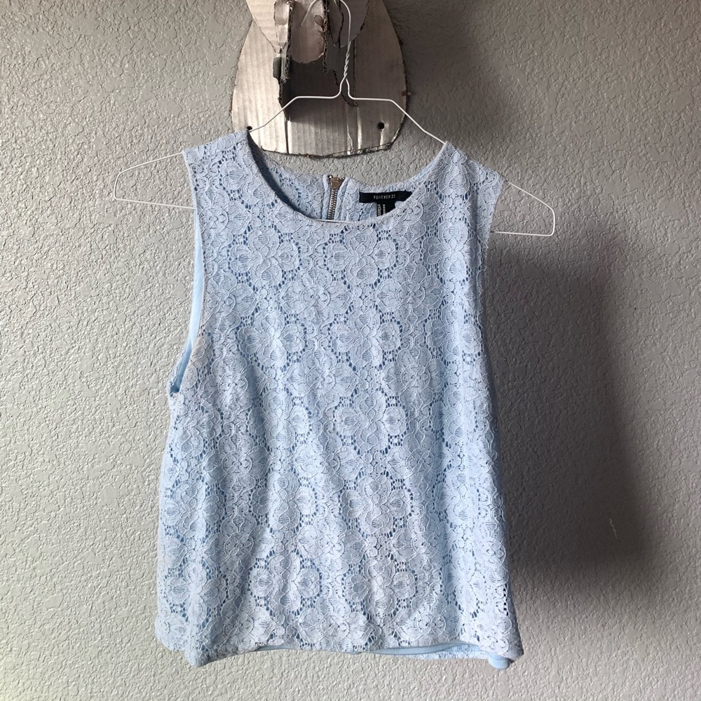 Forever 21 Cotton Lace Top
